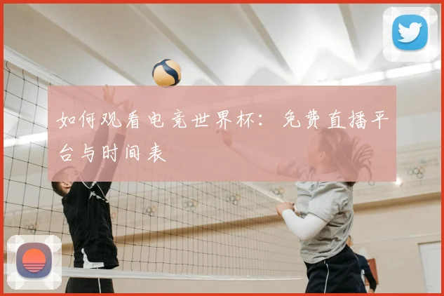 如何观看电竞世界杯:免费直播平台与时间表